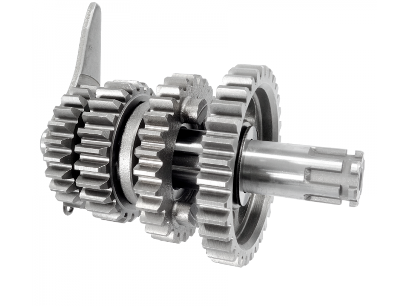 Gearbox for Moretti horizontal 154FMI engine, 125cc 4T, 4-speed Manual, Black