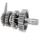 Gearbox for Moretti horizontal 152FMH engine, 110cc 4T, 4-speed manual