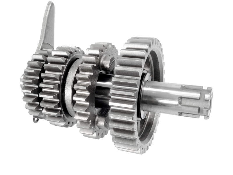 Gearbox for Moretti horizontal 152FMH engine, 110cc 4T, 4-speed manual