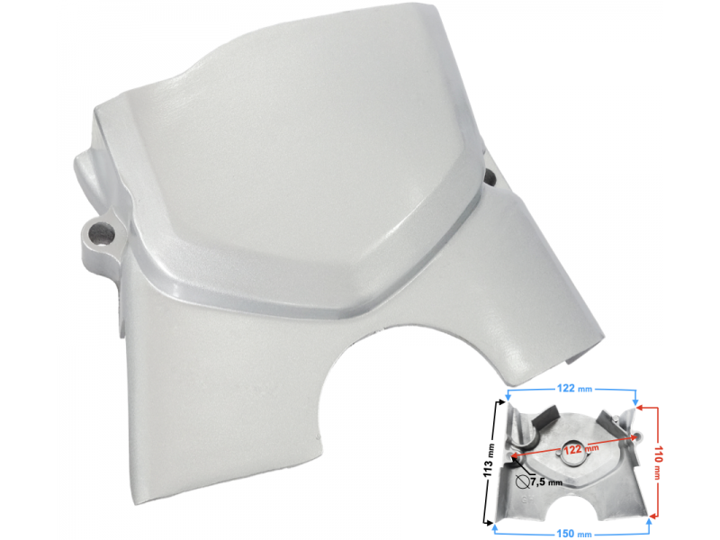 Left sprocket cover Thor 125/Rocky 125