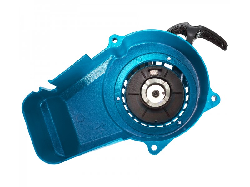 Engine cover - cutter for Pocket Bike moped, aluminum blue
