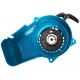 Engine cover - cutter for Pocket Bike moped, aluminum blue