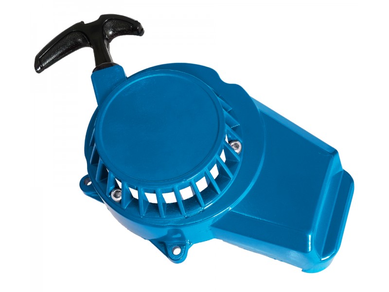Engine cover - cutter for Pocket Bike moped, aluminum blue