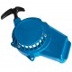 Engine cover - cutter for Pocket Bike moped, aluminum blue