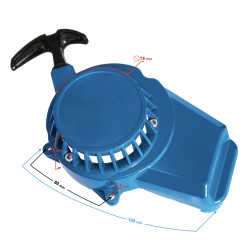 Engine cover - cutter for Pocket Bike moped, aluminum blue Engine cover - cutter for Pocket Bike moped, aluminum blue
