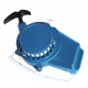 Engine cover - cutter for Pocket Bike moped, aluminum blue