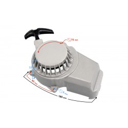 Engine cover - cutter for Pocket Bike moped (aluminum)