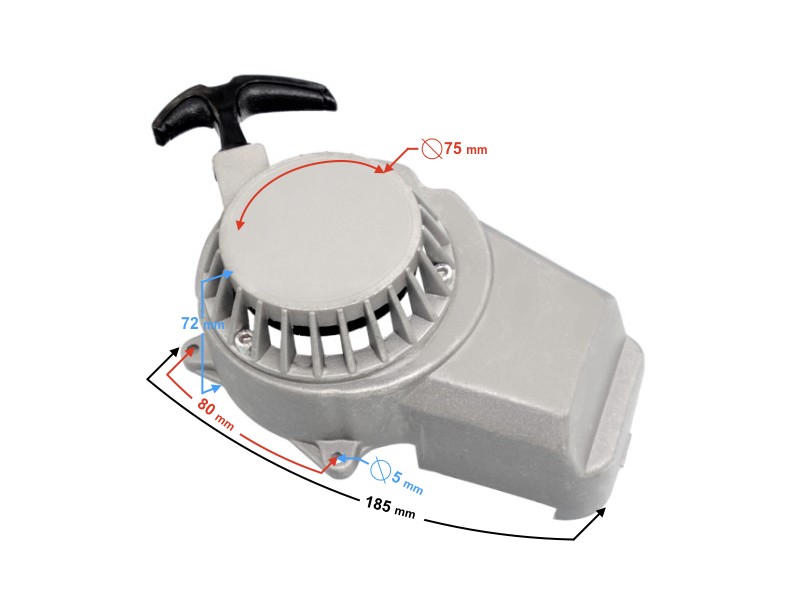 Engine cover - cutter for Pocket Bike moped (aluminum)