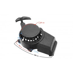 Engine cover - cutter for Pocket Bike moped (aluminum) second type