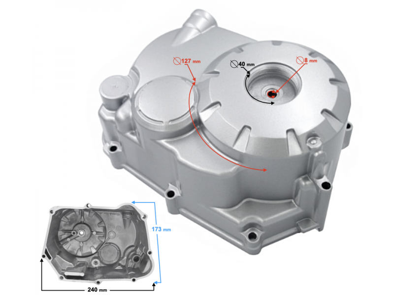 Clutch cover for ATV Force an Eagle