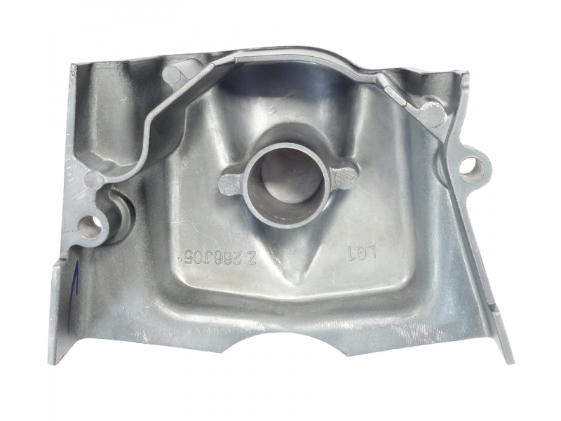 Sprocket cover for Moretti horizontal 152FMH engine, 110cc 4T, 4-speed manual, black