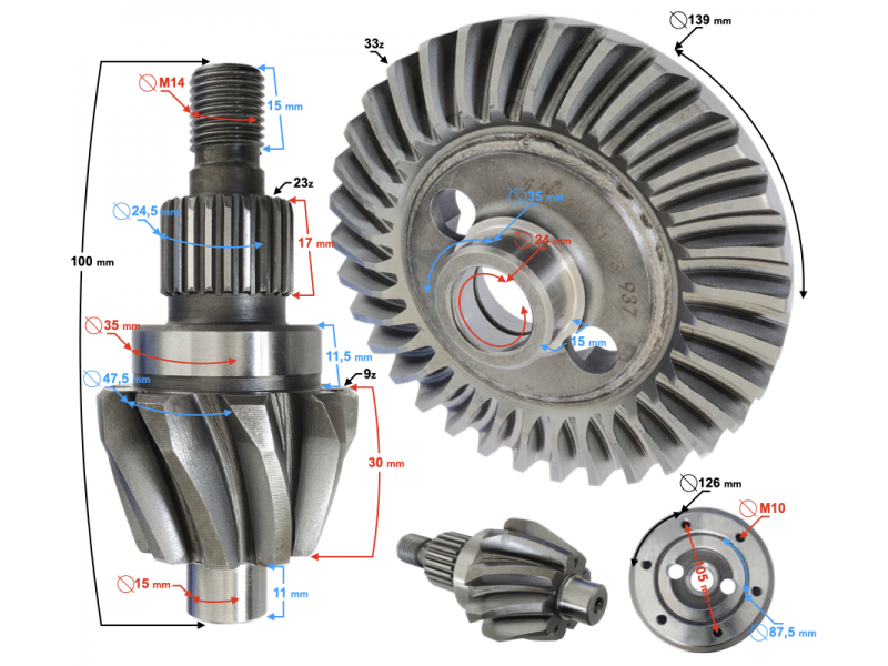Front differential HISUN Tactic 550 Front differential HISUN Tactic 550