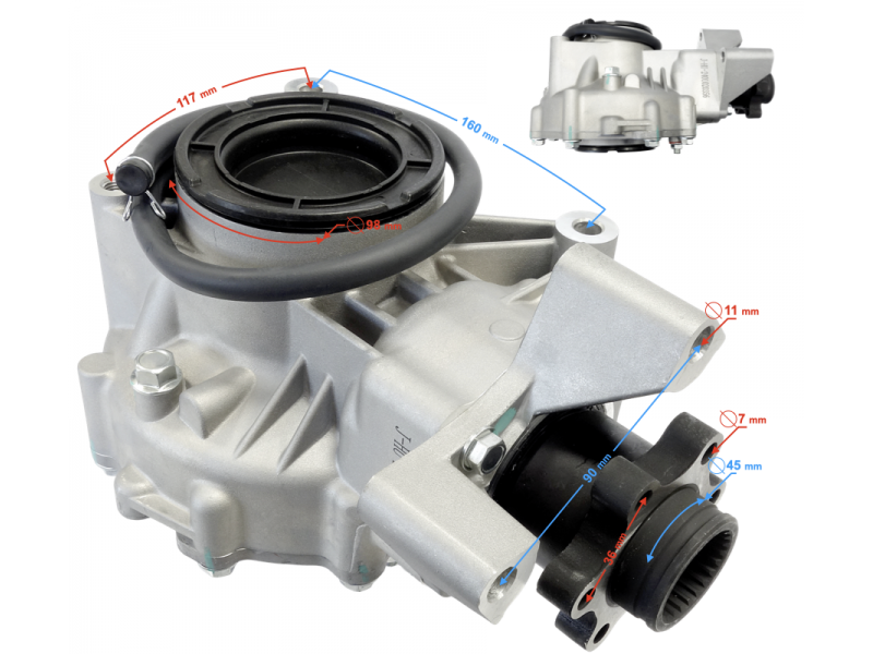 Differential rear HISUN Sector 550