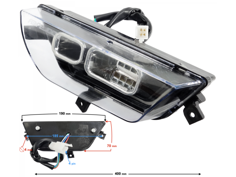 Left Headlight ATV Raptor 125