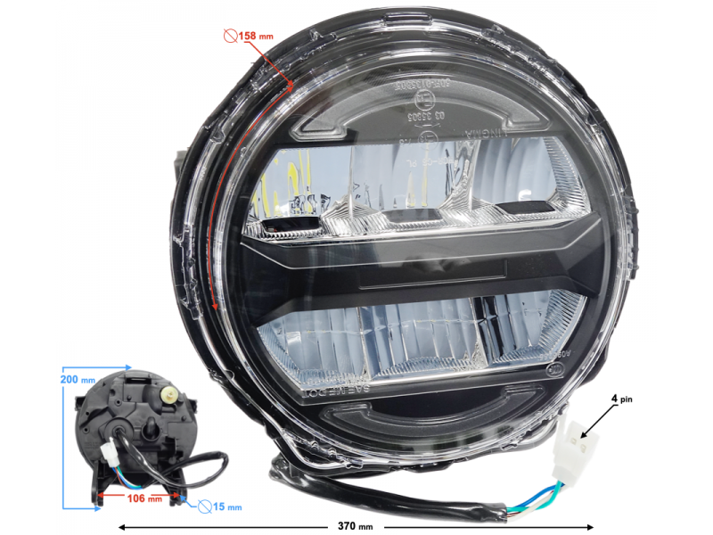 Headlight Naked 50