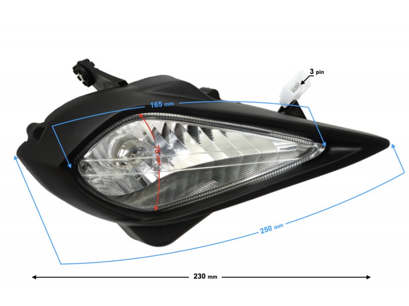 Right headlight Pentora