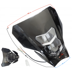 LED Headlight DB250 MZK Black