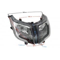 Headlight for E-Max scooter