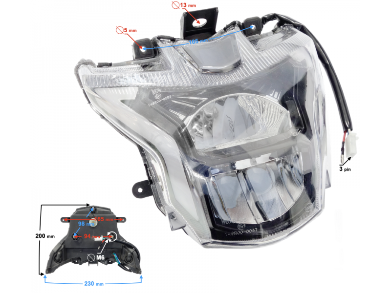 Headlamp Street-R 125 Headlamp Street-R 125