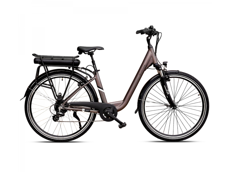 Rower elektryczny Barton E-city 26 Ciemny Brąz 17 468Wh