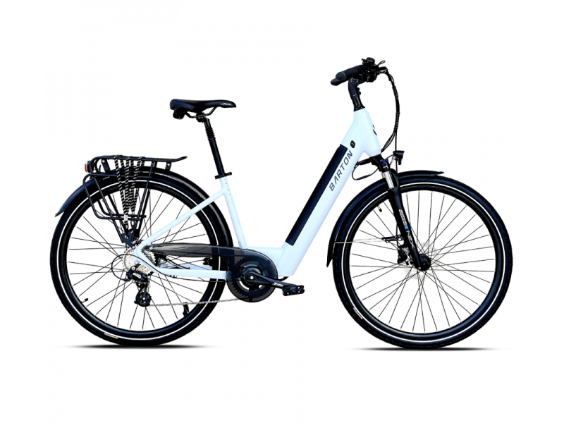 Rower elektryczny Barton Trip 2.0 Easy 28 (36V15Ah) (540Wh) 17 błękitna biel