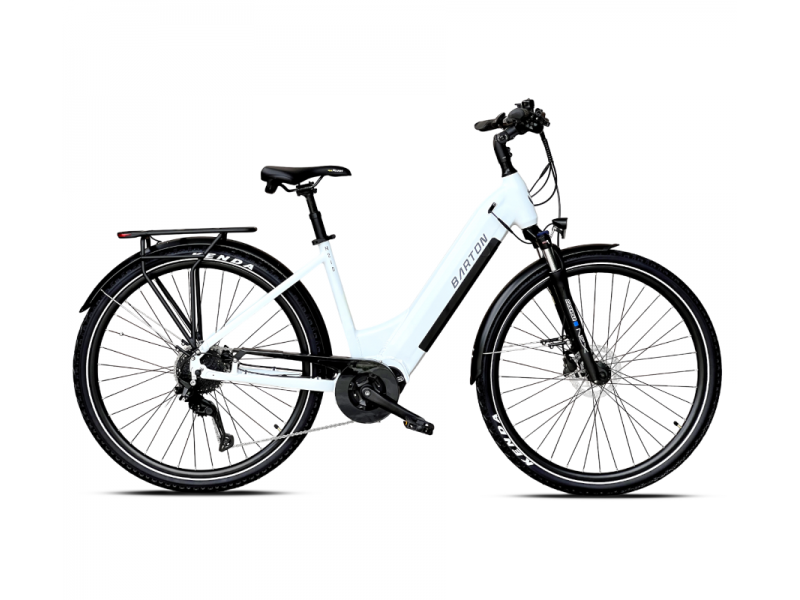 Rower elektryczny Barton M210 damski (720Wh) biały