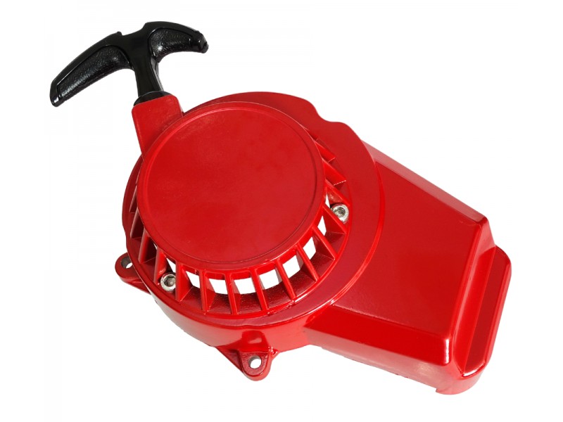 Engine cover - cutter for Pocket Bike moped, aluminum, red