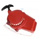 Engine cover - cutter for Pocket Bike moped, aluminum, red