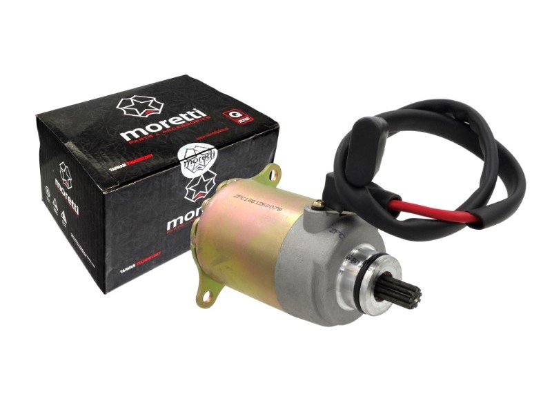 Starter Moretti for 4T 125cc scooter, 9 teeth