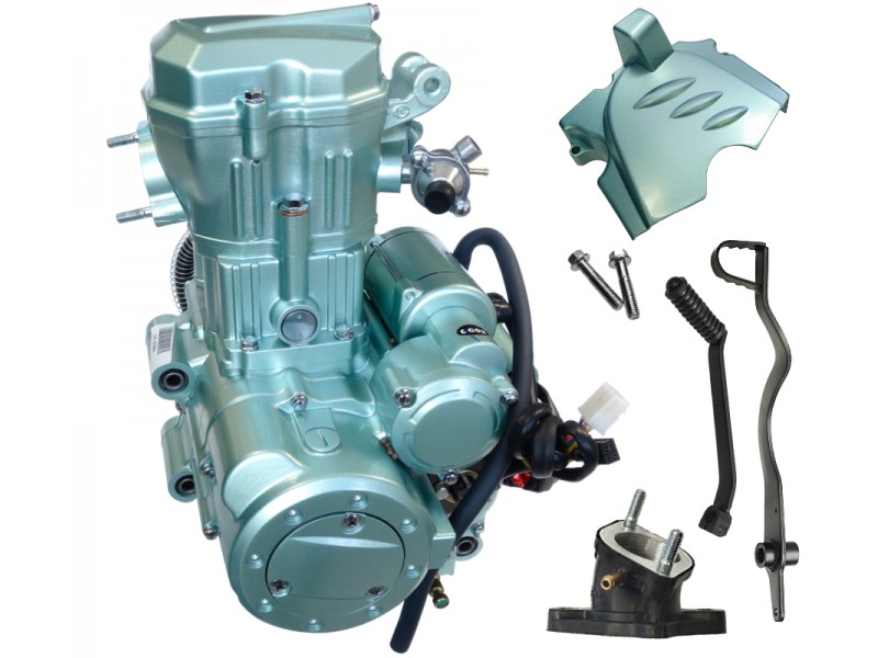 Liquid cooled engine ATV 200cc light blue