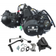 Horizontal engine 70cc 4T with air cooled manual gearbox for moped