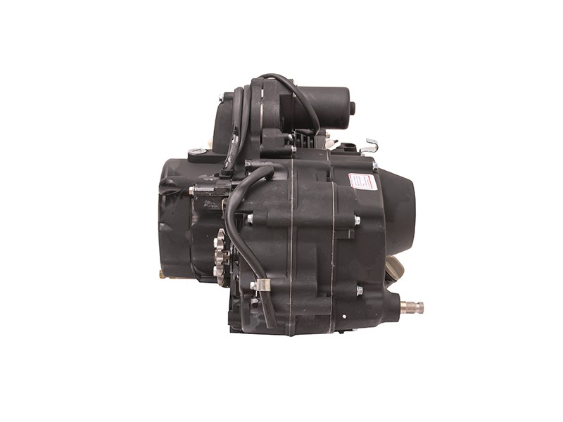 horizontal engine 70cc 4T with manual moped gearbox, black