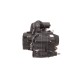 horizontal engine 70cc 4T with manual moped gearbox, black
