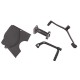 horizontal engine 70cc 4T with manual moped gearbox, black