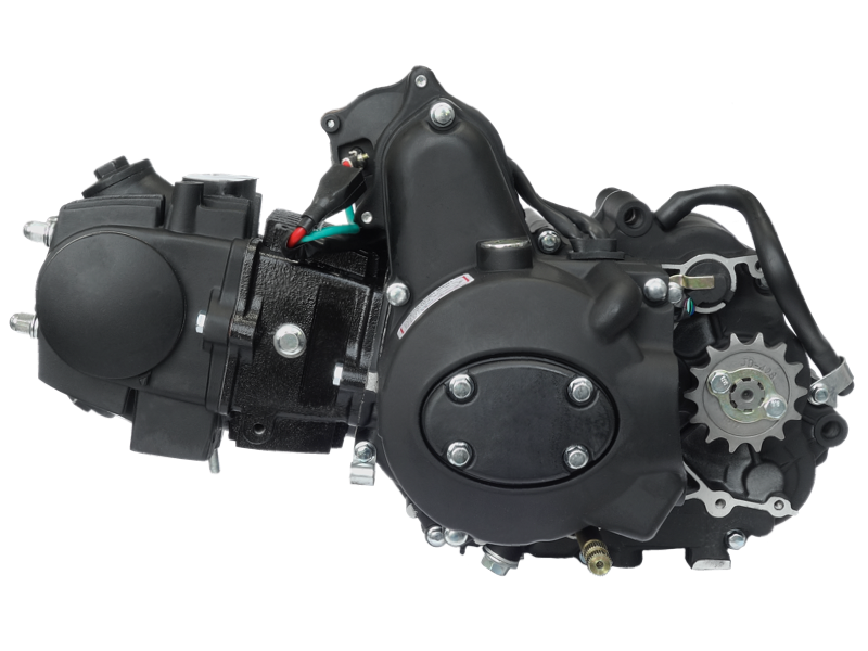 Horizontal engine 110cc for 4T motorcycle with manual gearbox