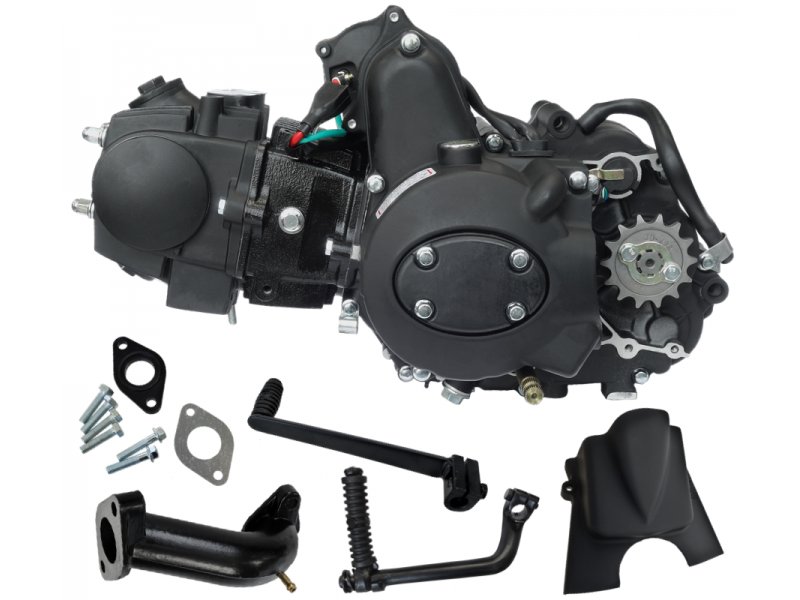 Horizontal engine 110cc for 4T motorcycle with manual gearbox
