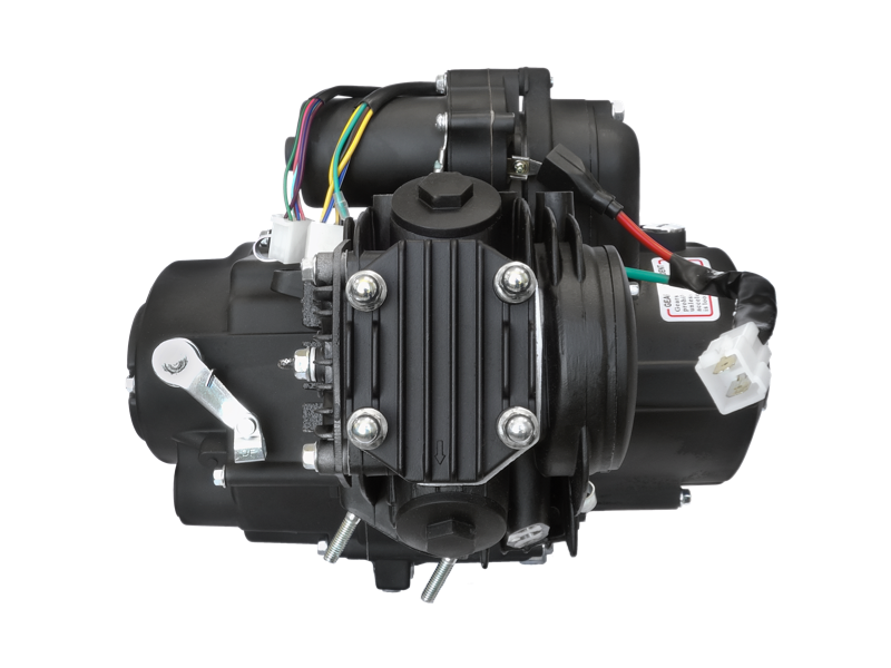 Horizontal engine 125cc for 4T motorcycle with manual gearbox