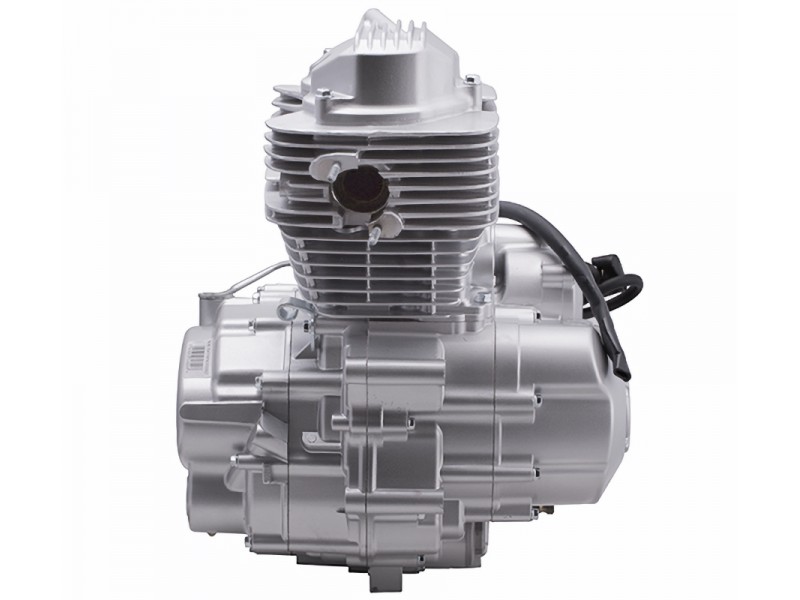 Vertical Moretti engine 162FMJ, 150cc 4T, 5 speed manual, silver Vertical Moretti engine 162FMJ, 150cc 4T, 5 speed manual, silver