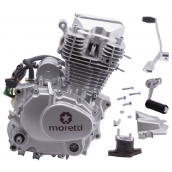 Vertical Moretti 163FMK, 175cc 4T engine, 5-speed manual, silver