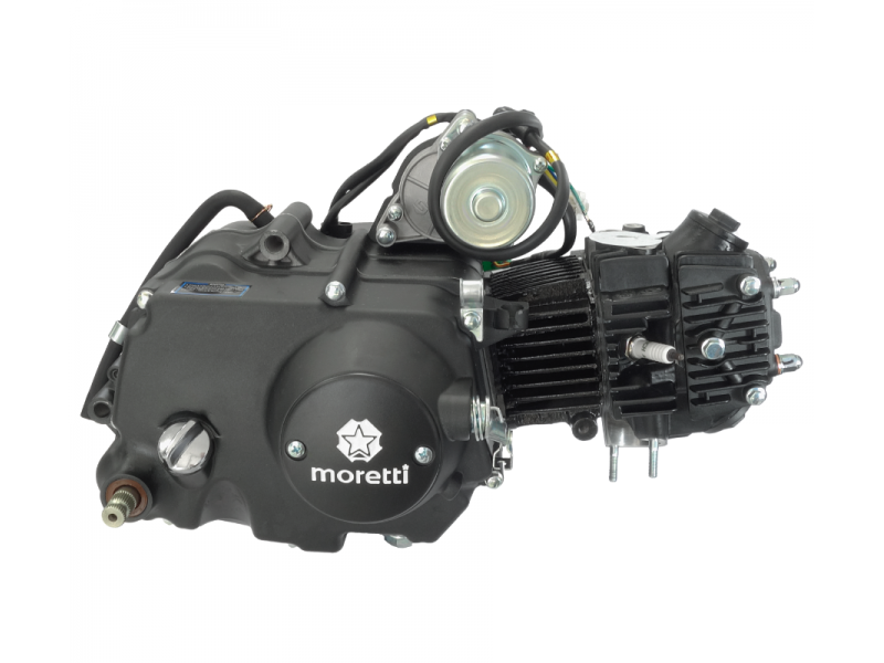 Moretti 50cc engine for moped, black