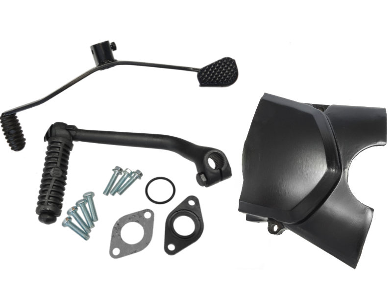 Moretti 50cc engine for moped, black