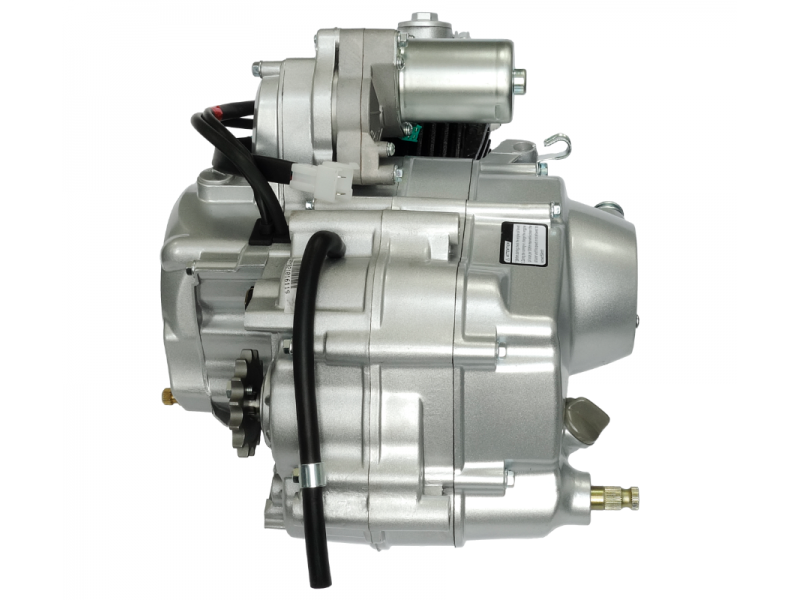 Horizontal engine 139FMB, 50cc 4T, 4 speed manual, silver, old covers
