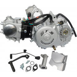 Horizontal engine 139FMB, 50cc 4T, 4 speed manual, silver, old covers
