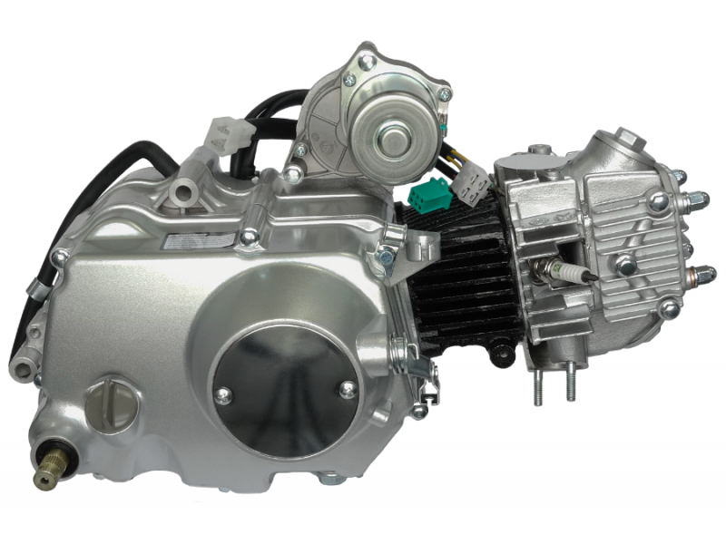Horizontal engine 139FMB, 50cc 4T, 4 speed manual, silver, old covers