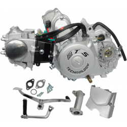 Horizontal engine 139FMB, 70cc 4T, 4 speed manual, silver, old covers