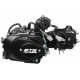 Horizontal engine 70cc 4T with manual gearbox for moped, black, new covers (without oil)