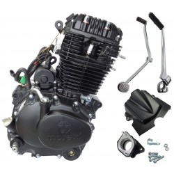 Moretti 250 cc CB ZS169 FMM engine, air-cooled, black with carburetor