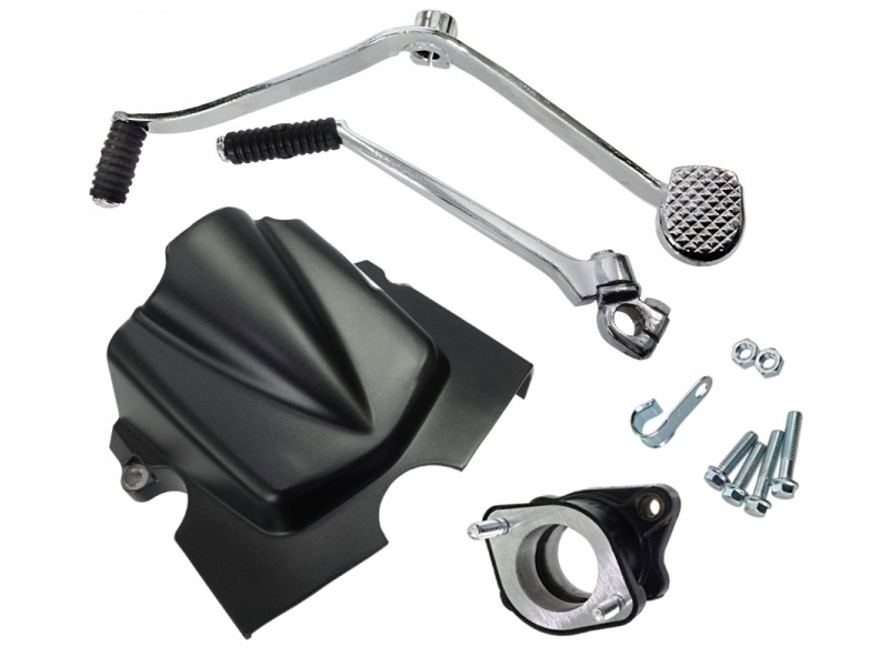 Moretti 250 cc CB ZS169 FMM engine, air-cooled, black with carburetor