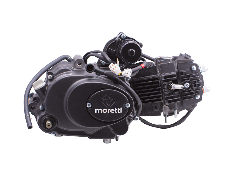 Horizontal Moretti engine 154FMI, 125cc 4T , 4 speed, automatic, black