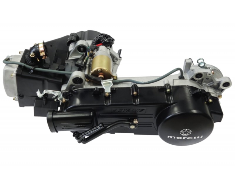 horizontal engine 152QMI, 125cc 4T, automatic, black horizontal engine 152QMI, 125cc 4T, automatic, black